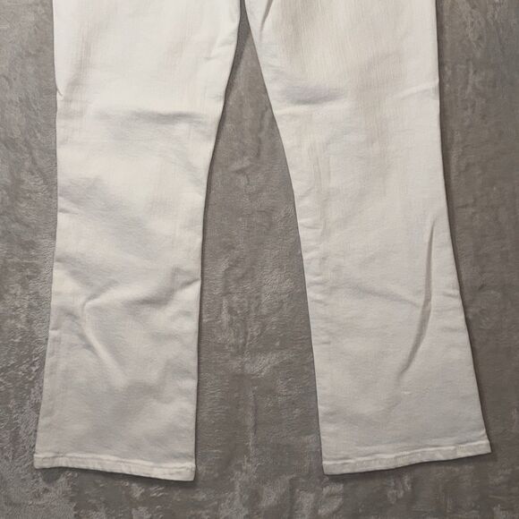 Johnny Was Marseille Baby Boot Ankle Crop Jeans White Women's Size 28 NWT - Picture 14 of 16